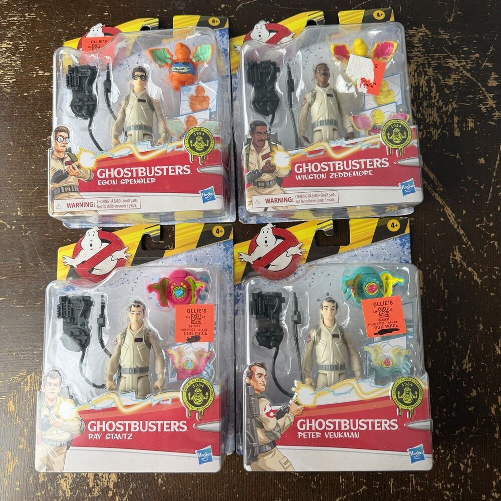 Hasbro Ghostbusters Lot Of 4 Action Figures Stantz Spengler Venkman Zeddemore